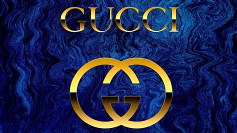 blue gucci background.